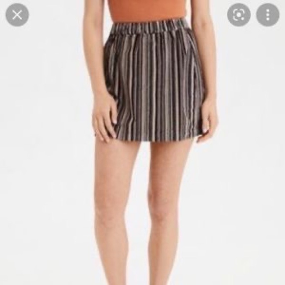 Striped American Eagle mini skirt